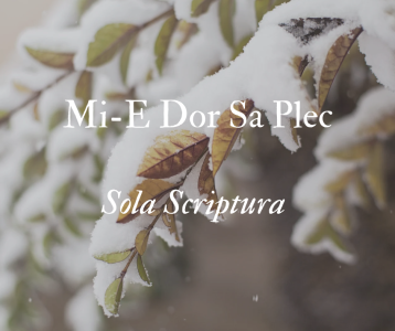 Sola Scriptura - Mi-E Dor Sa Plec